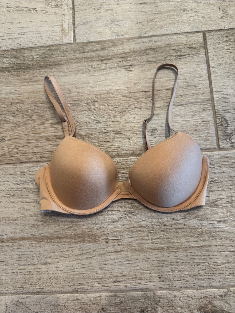 Calvin Klein Nude Padded T-Shirt Bra